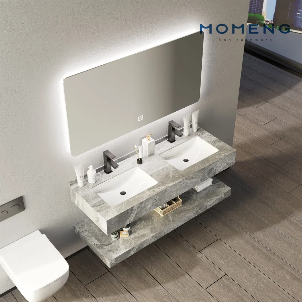 Sintered Stone Washing Basin Furniture Bathroom Vanity Slate Basin Rock Plate Bathroom Cabinet