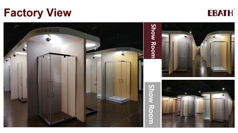 Black Sliding Shower Room with Return Panel