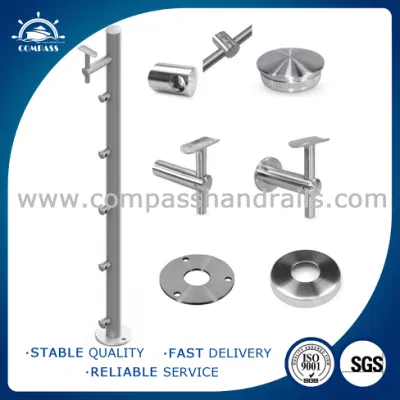 Factory Customized Outdoor Stainless Steel Metal Stair Handrail Railings